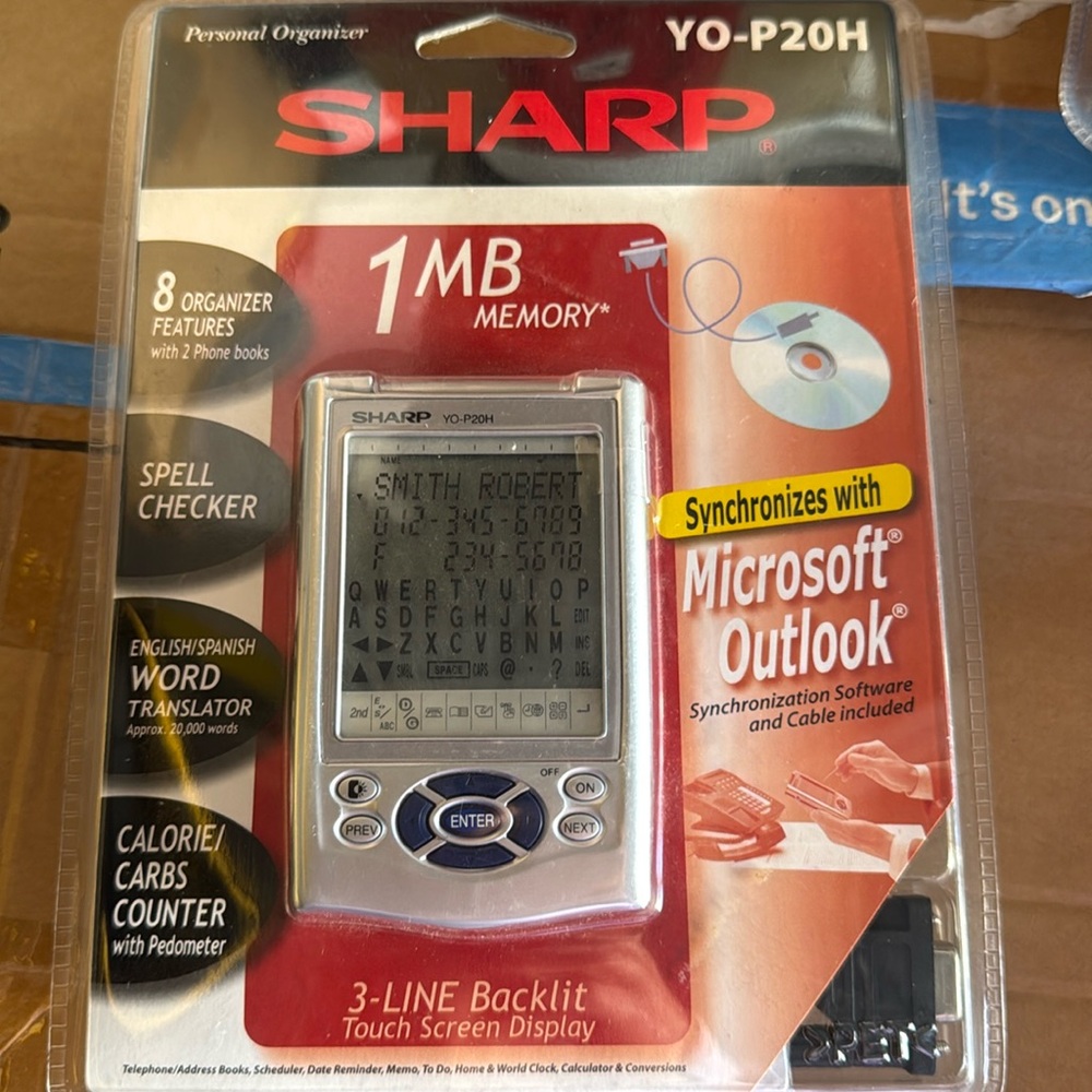 Sharp Personal Organizer YO-P20HII NEW Sealed 1MB Memory Backlit Touchscreen